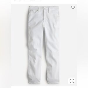 J. Crew 9" vintage slim-straight jean in white*